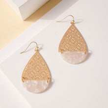 Load image into Gallery viewer, Acetate Cut Out Tear Drop Earrings
