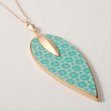Load image into Gallery viewer, Leaf Shaped Wood Pendant Necklace
